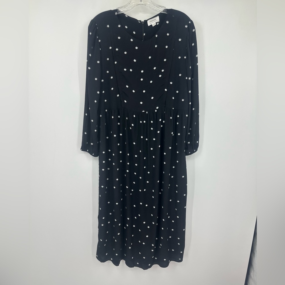 Seraphine Polka Dot Maternity Nursing Midi Dress Womens US 4 | U 456